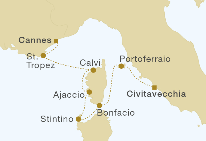 Mapa trasy rejsu