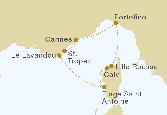Mapa trasy rejsu