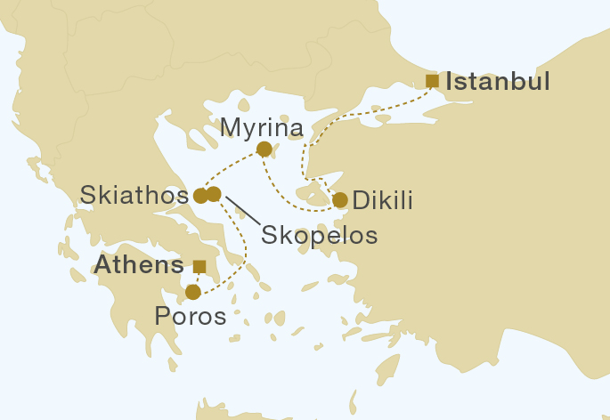 Mapa trasy rejsu