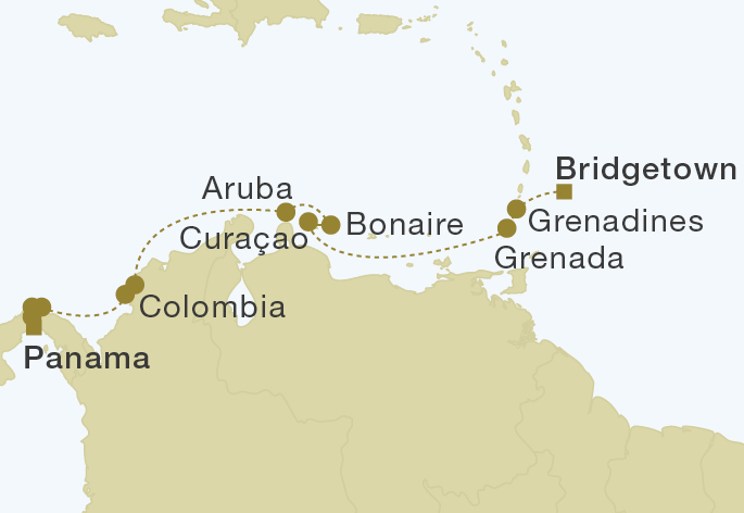 Mapa trasy rejsu