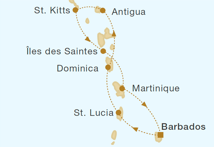 Mapa trasy rejsu