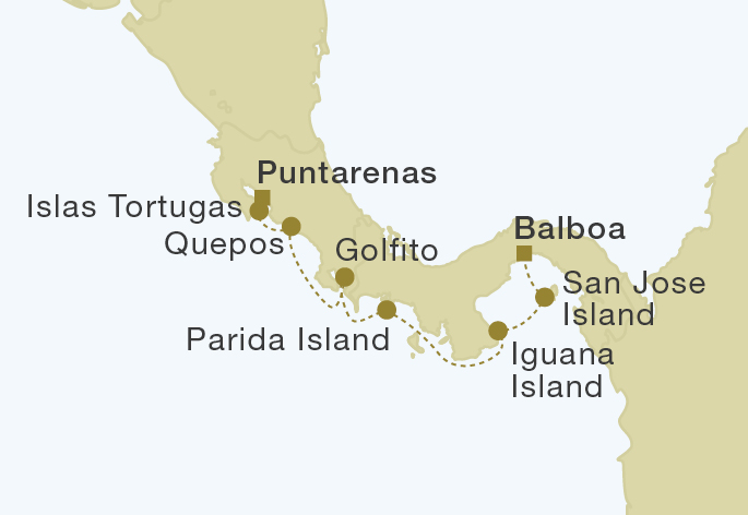 Mapa trasy rejsu