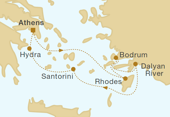 Mapa trasy rejsu