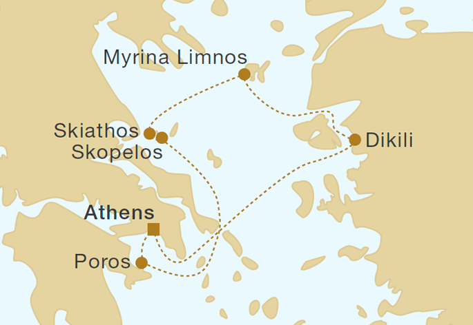 Mapa trasy rejsu
