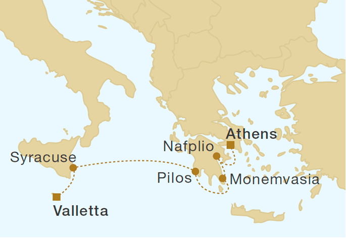Mapa trasy rejsu
