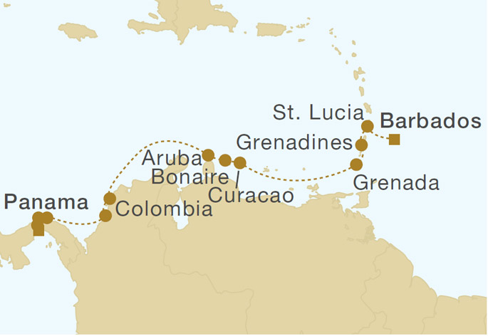 Mapa trasy rejsu