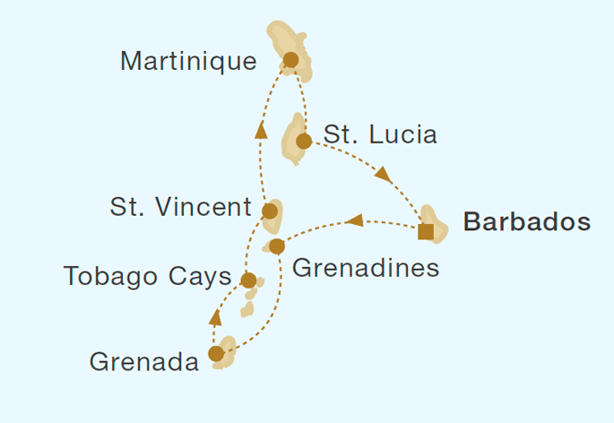 Mapa trasy rejsu