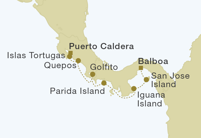Mapa trasy rejsu