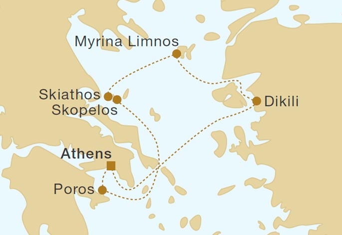 Mapa trasy rejsu
