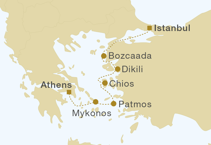 Mapa trasy rejsu