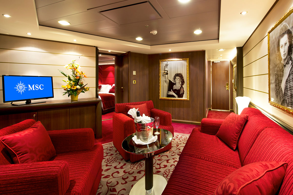 MSC Divina apartament Yacht Club Executive and Family Suite