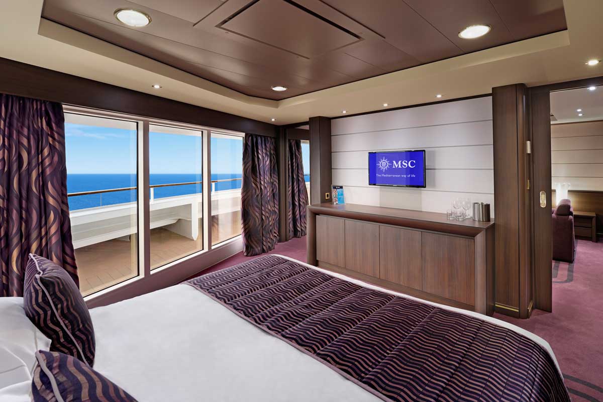 MSC Preziosa apartament Yacht Club Executive and Family Suite