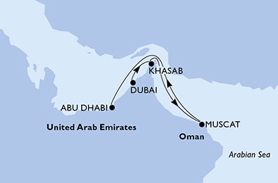 Mapa trasy rejsu