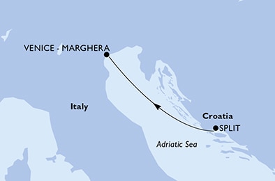 Mapa trasy rejsu