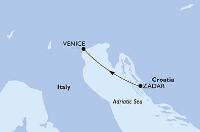 Mapa trasy rejsu
