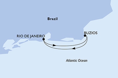 Mapa trasy rejsu