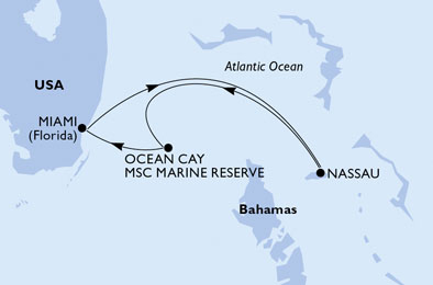Mapa trasy rejsu