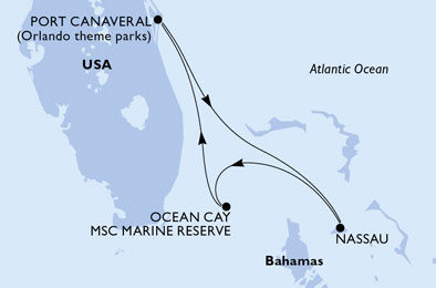 Mapa trasy rejsu