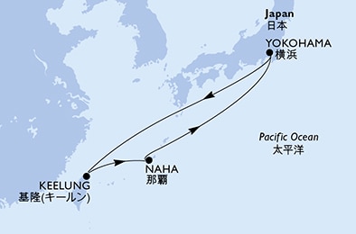 Mapa trasy rejsu