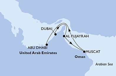 Mapa trasy rejsu