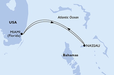 Mapa trasy rejsu