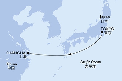 Mapa trasy rejsu