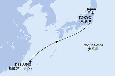 Mapa trasy rejsu