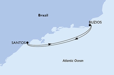 Mapa trasy rejsu