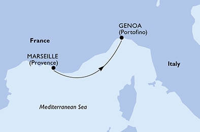 Mapa trasy rejsu