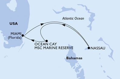 Mapa trasy rejsu