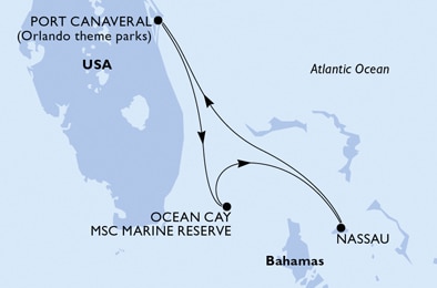 Mapa trasy rejsu
