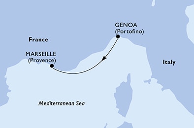 Mapa trasy rejsu