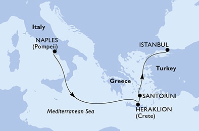 Mapa trasy rejsu