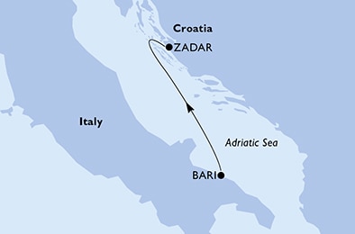 Mapa trasy rejsu