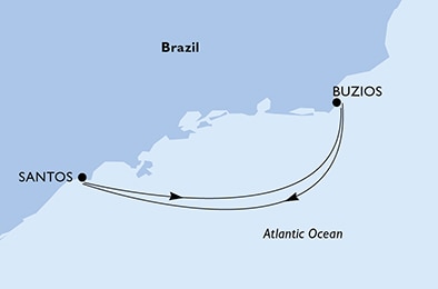 Mapa trasy rejsu
