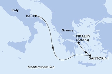 Mapa trasy rejsu