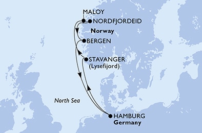 Mapa trasy rejsu