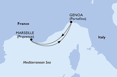 Mapa trasy rejsu