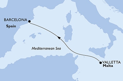 Mapa trasy rejsu