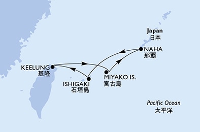 Mapa trasy rejsu