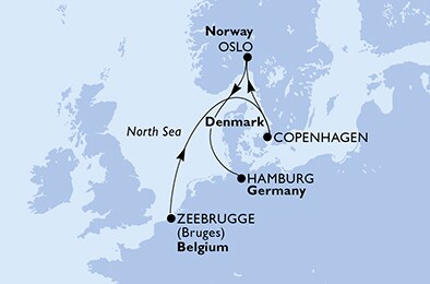Mapa trasy rejsu