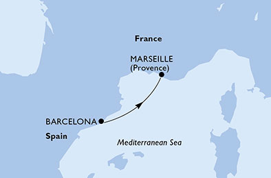 Mapa trasy rejsu