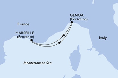 Mapa trasy rejsu
