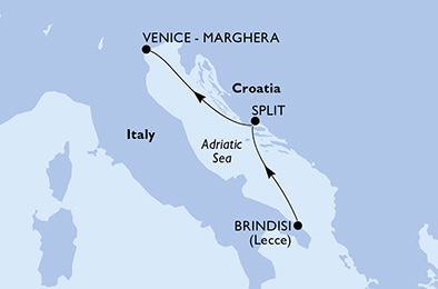 Mapa trasy rejsu