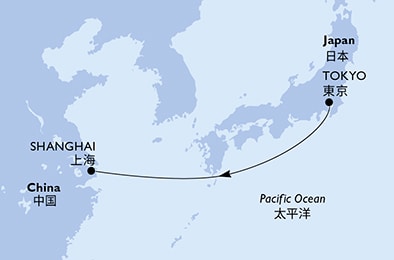 Mapa trasy rejsu