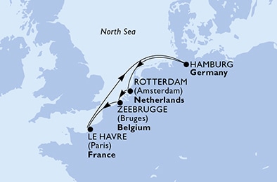 Mapa trasy rejsu