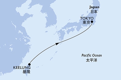 Mapa trasy rejsu
