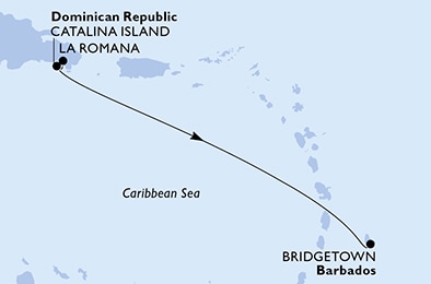 Mapa trasy rejsu
