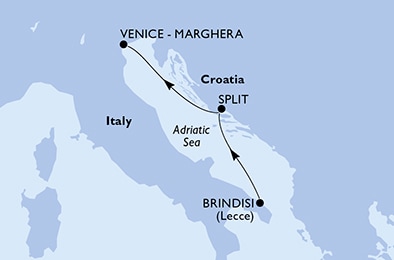 Mapa trasy rejsu