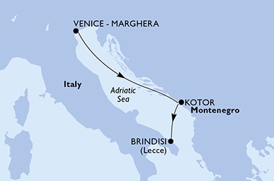 Mapa trasy rejsu